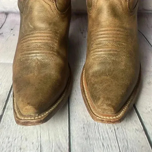 Corral Naham Boots Womens 6.5 M Distressed Brown Leather Cowboy Western C2030