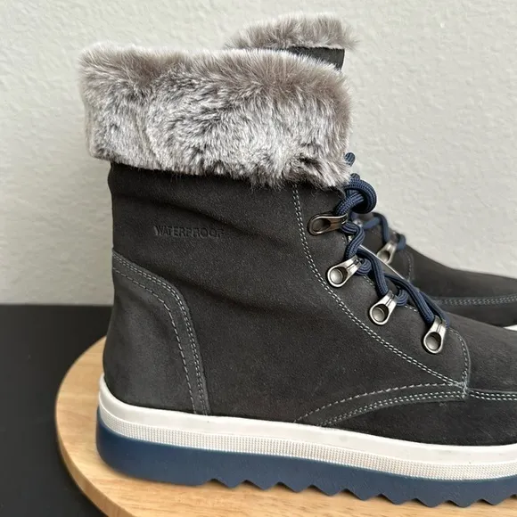 Cougar Waterproof Suede Lace-Up Ankle Boots - Melody