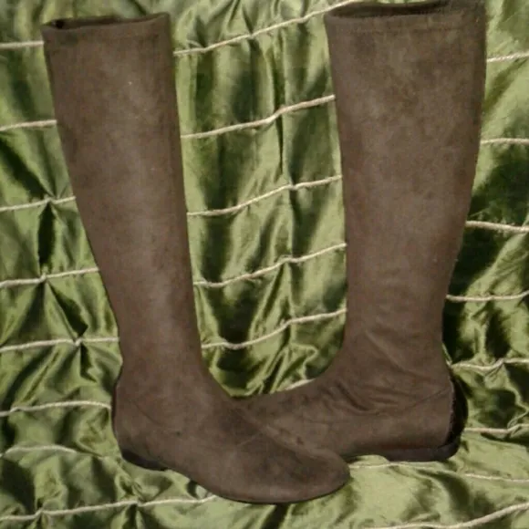 COUTURE DONALD J. PLINER FAUX SUEDE KNEE BOOTS
