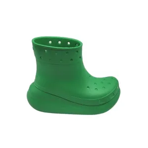 Crocs Classic Crush Waterproof Green Grass Womens Rain Boots Size 5