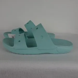 Crocs Classic Slides Men's Size 14 US Blue Double Strap Sandals Beach Shower