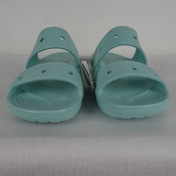 Crocs Classic Slides Men's Size 14 US Blue Double Strap Sandals Beach Shower