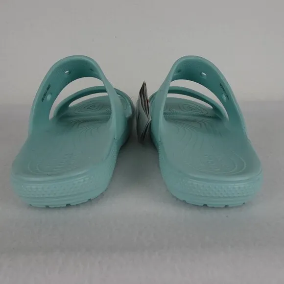 Crocs Classic Slides Men's Size 14 US Blue Double Strap Sandals Beach Shower