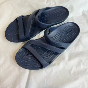 Crocs Kadee ll navy blue Slide Sandals size 7