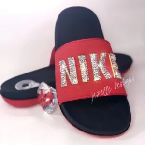 💎Crystal Bling Nike Slides