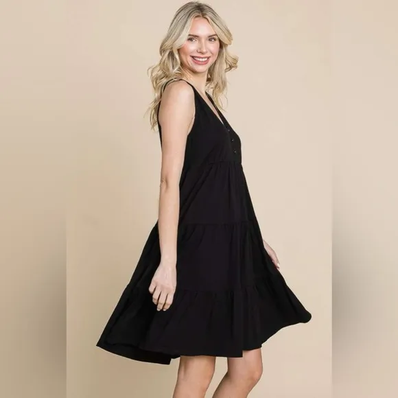 Culture Code Racerback Tiered Tank Dress