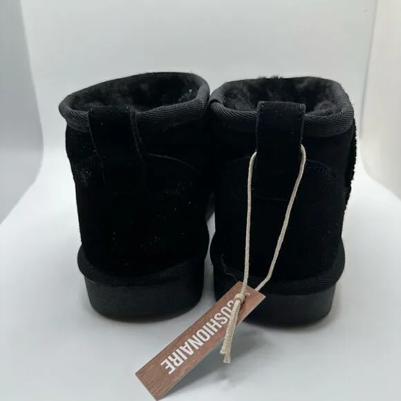 CUSHIONAIRE Women's pull on boot 7.5 BLACK