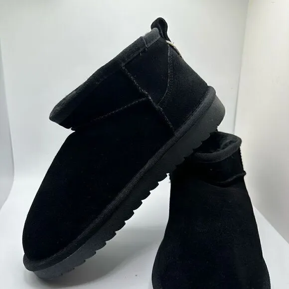 CUSHIONAIRE Women's pull on boot 7.5 BLACK