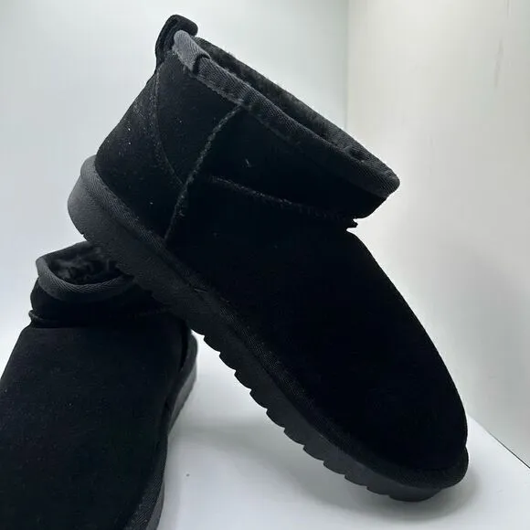 CUSHIONAIRE Women's pull on boot 7.5 BLACK