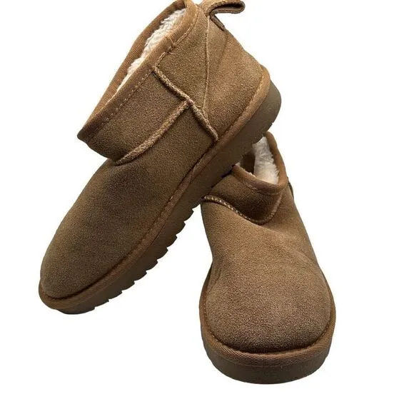 CUSHIONAIRE Women's pull on boot 8 CHESTNUT