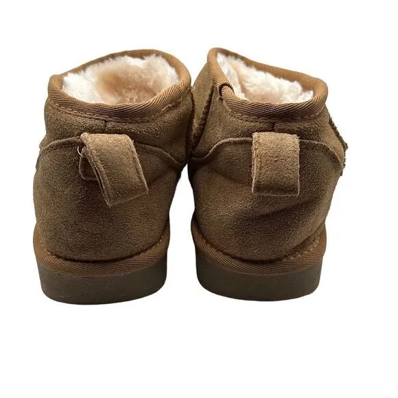 CUSHIONAIRE Women's pull on boot 8 CHESTNUT