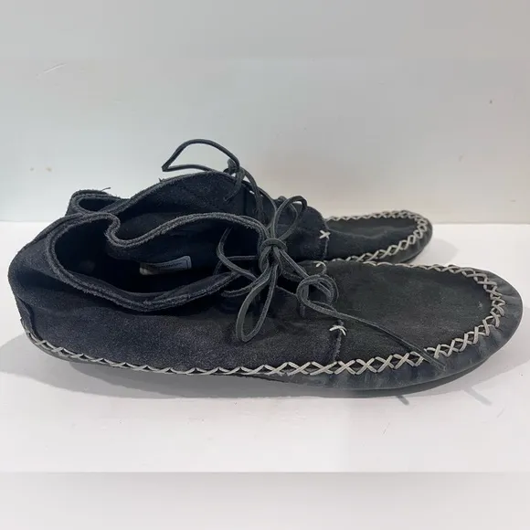 Danner Canoe Moc Suede‎ Leather Boots in Navy - Men's Size 14