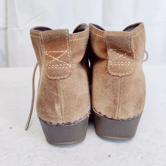 Dansko Clog Ankle Chukka Boots  Brown Nubuck Leather Sz 38