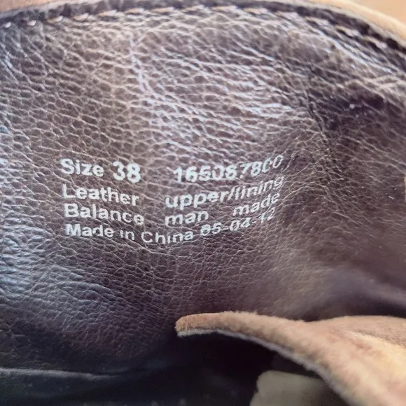 Dansko Clog Ankle Chukka Boots  Brown Nubuck Leather Sz 38