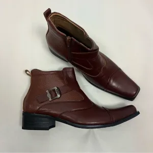 Delli Aldo Gustavo Western Style Snipe-Toe HIgh Ankle Dress Boot Size 8