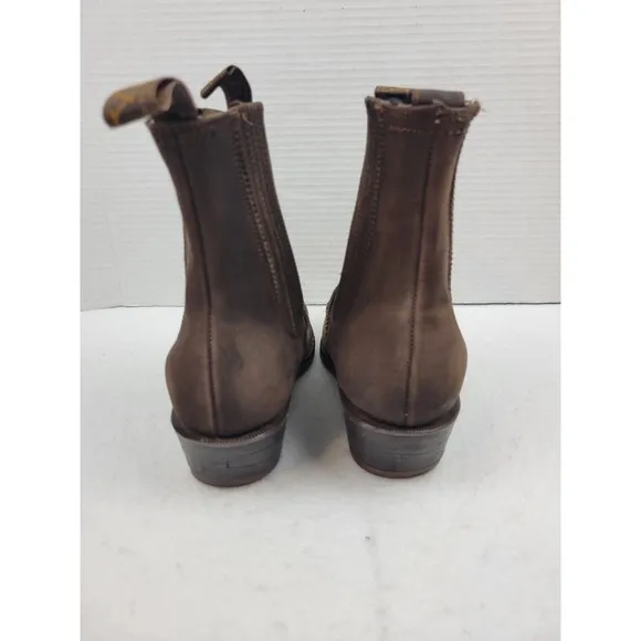 Denver Mountain Cowboy Western Ankle Boots Men's 7.5 Women's 8.5 Brown Tan