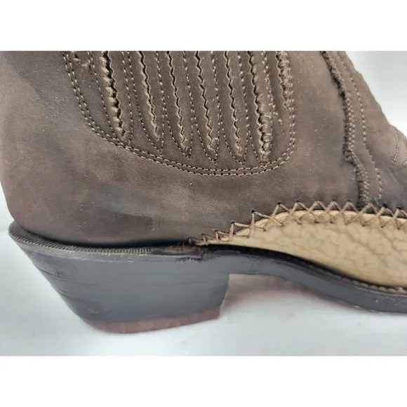 Denver Mountain Cowboy Western Ankle Boots Men's 7.5 Women's 8.5 Brown Tan