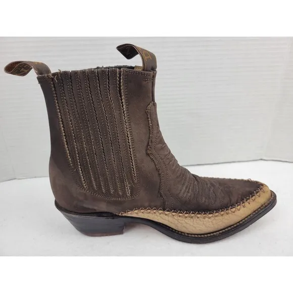 Denver Mountain Cowboy Western Ankle Boots Men's 7.5 Women's 8.5 Brown Tan