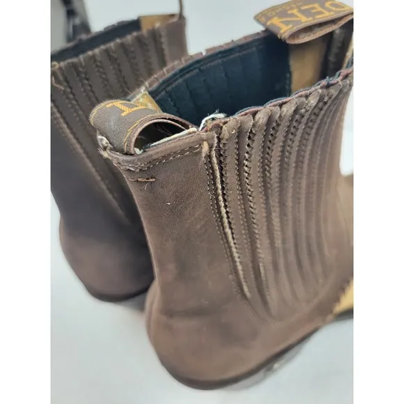 Denver Mountain Cowboy Western Ankle Boots Men's 7.5 Women's 8.5 Brown Tan