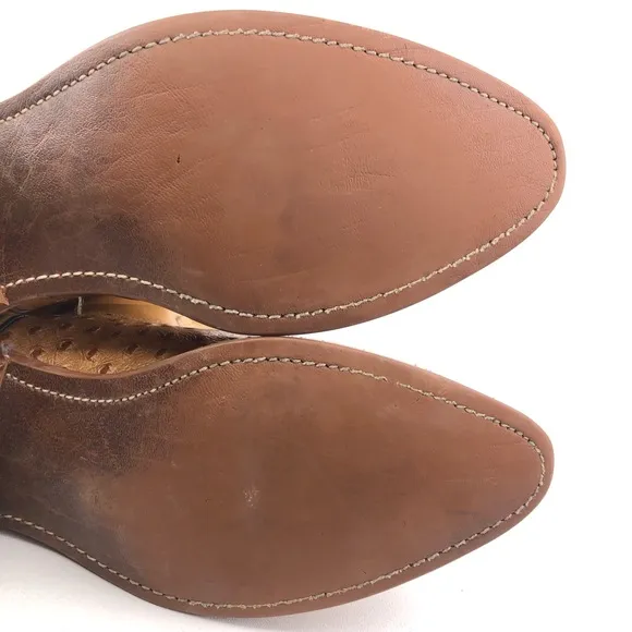 Dexter Faux Ostrich Western Boots 8.5 WW