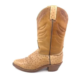Dexter Faux Ostrich Western Boots 8.5 WW