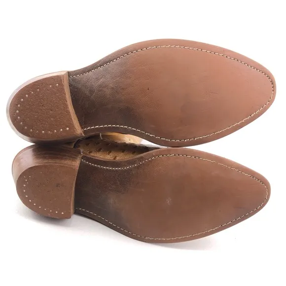 Dexter Faux Ostrich Western Boots 8.5 WW