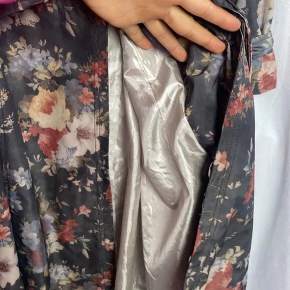 Diane von Furstenberg Autumn Blooms Trench Coat - Size M