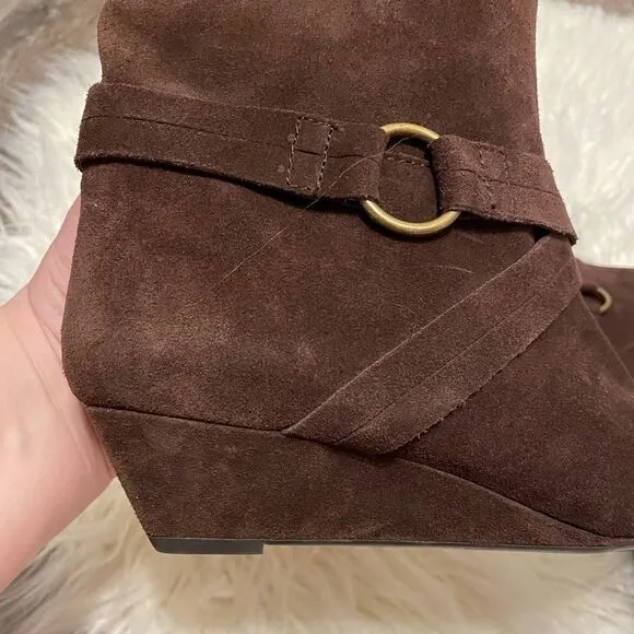 DKNYC Chocolate Suede Boots - Size 9.5 - Excellent Condition