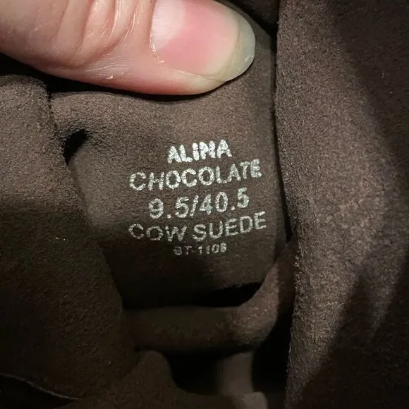DKNYC Chocolate Suede Boots - Size 9.5 - Excellent Condition