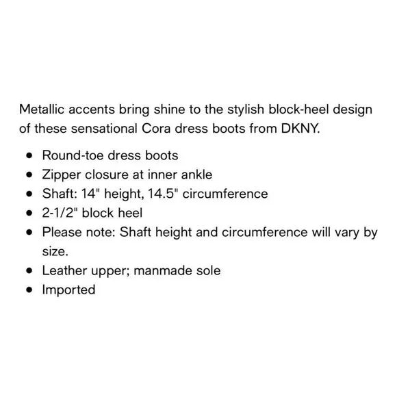 DKNY Cora Tall Boots