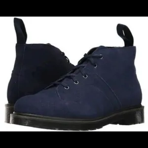 Doc martens blue suede church monkey chunky boots
