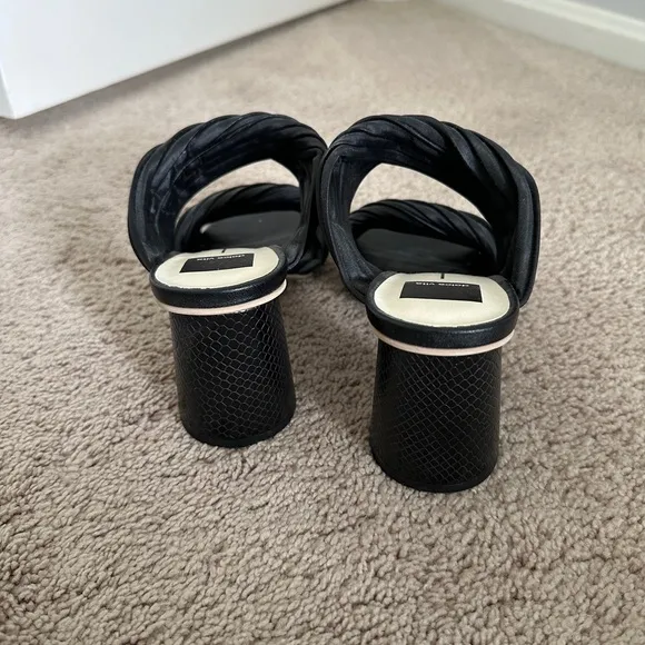 Dolce Vita Pilton Black Sandals with Modern Criss-Cross Design