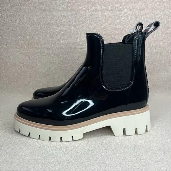 Dolce Vita Thundr H2O Chelsea Rain Boots-Black-Women’s 11-Waterproof-Casual-Fall