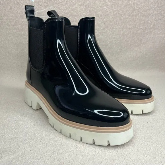 Dolce Vita Thundr H2O Chelsea Rain Boots-Black-Women’s 11-Waterproof-Casual-Fall