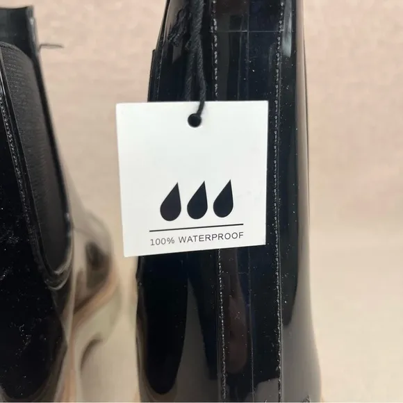 Dolce Vita Thundr H2O Chelsea Rain Boots-Black-Women’s 11-Waterproof-Casual-Fall