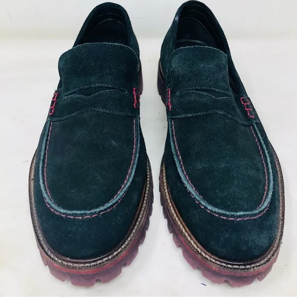 Donald J Pliner Eton Black Suede Loafers
