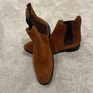 Donald Pliner Men's‎ Boots Size 12 Caramel Brown Leather Faux Suede