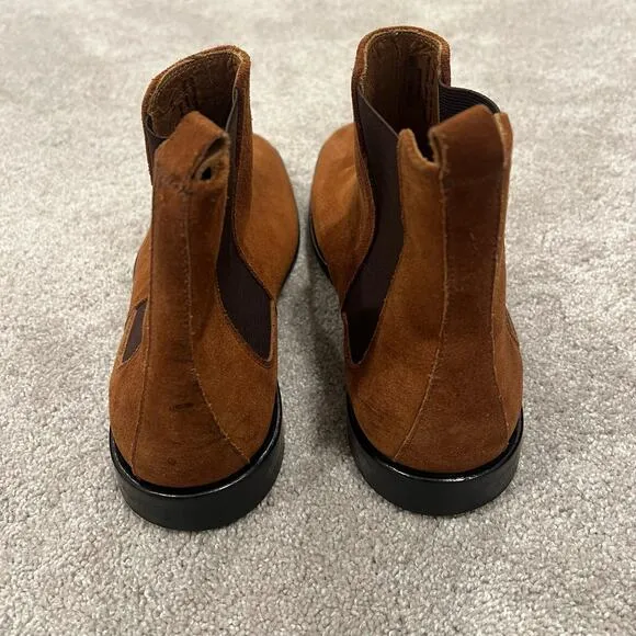 Donald Pliner Men's‎ Boots Size 12 Caramel Brown Leather Faux Suede