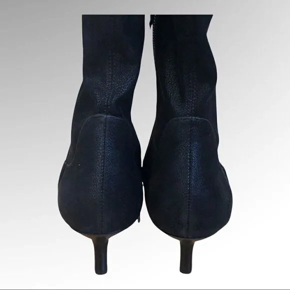 Donald J Pliner Black Suede Knee High Lola Boots, Size 8M New Without Box