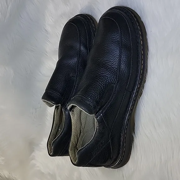 Dr Doc Martens AW004 KV10m Black Pebble Leather Slip On Mens Shoes US 13 M