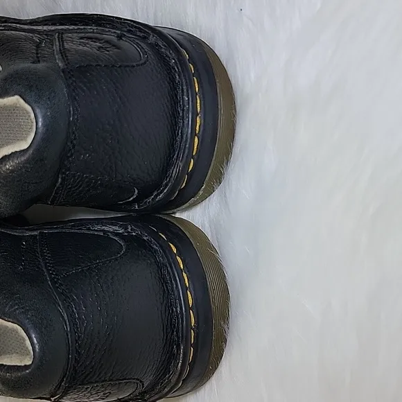 Dr Doc Martens AW004 KV10m Black Pebble Leather Slip On Mens Shoes US 13 M