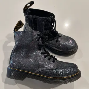 Dr. Martens 1460 Disco Iridescent Suede Lace Up Boots Girls Size 1