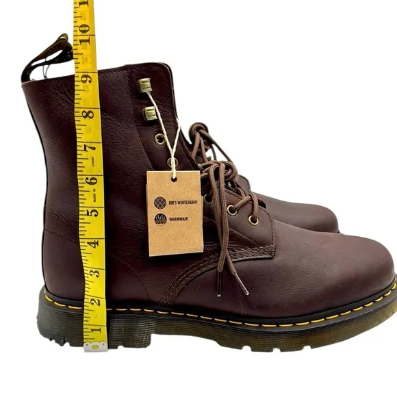 Dr. Martens 1460 Pascal Wintergrip Outlaw Leather Lace Up Boots Size 13