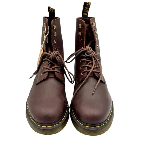 Dr. Martens 1460 Pascal Wintergrip Outlaw Leather Lace Up Boots Size 13