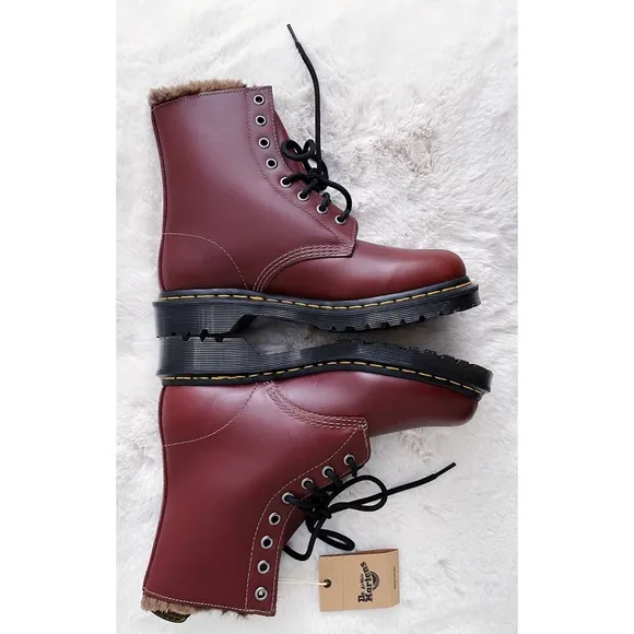 DR. Martens 1460 Serena Faux Fur Lined Combat Boots
