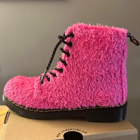 Dr. Martens 1460 Tinsel Faux Fur Boots