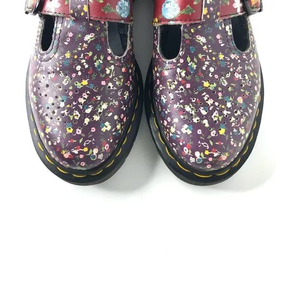 Dr Martens 8065 Darcy Floral Double Buckle Maryjane Shoes Women’s 5