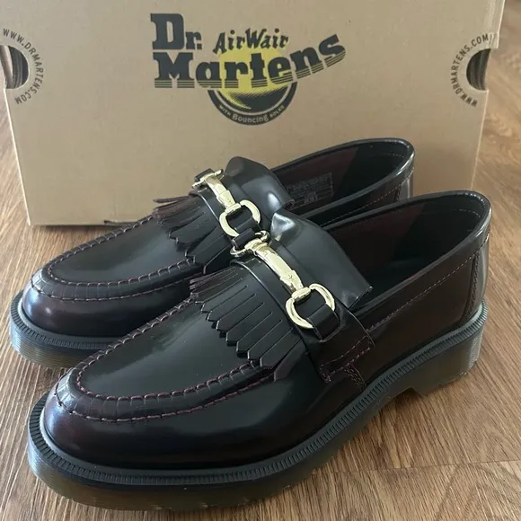 DR MARTENS Adrian Snaffle leather vintage loafers slip on shoes women’s 7 new