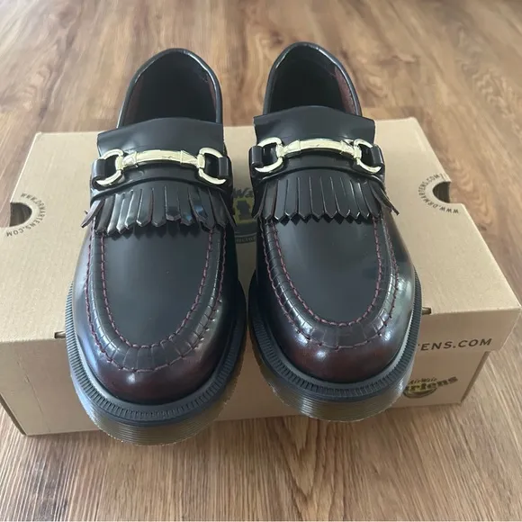 DR MARTENS Adrian Snaffle leather vintage loafers slip on shoes women’s 7 new