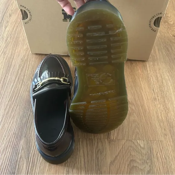 DR MARTENS Adrian Snaffle leather vintage loafers slip on shoes women’s 7 new
